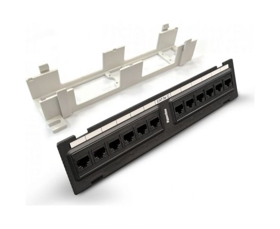 Настенная патч-панель с подставкой, 12 портов RJ-45 8P8C, категория 5е Hyperline PPW-12-8P8C-C5e 15379 – изображение 2