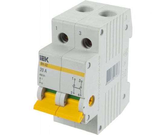 Рубильник IEK ВН-32 2Р 20А ИЭК MNV10-2-020 – изображение 2