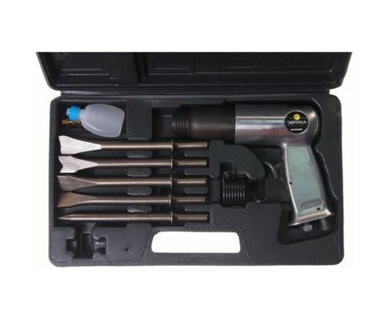 Пневмомолоток с набором зубил ЭВРИКА 9 предметов ER-83502K – изображение 2