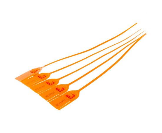 Пластиковая номерная пломба Пломба.Ру D5мм, L280мм, Цвет оранжевый 50 шт. КПП-3-0434 619323 – изображение 2