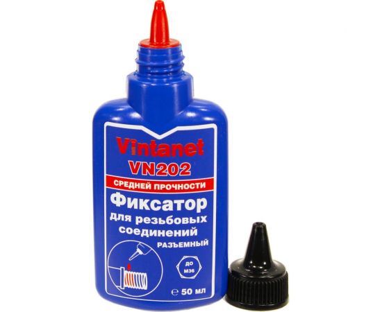 Фиксатор для резьбовых соединений, средней прочности, анаэробный VINTANET VN202 50 мл VN20250ML – изображение 2