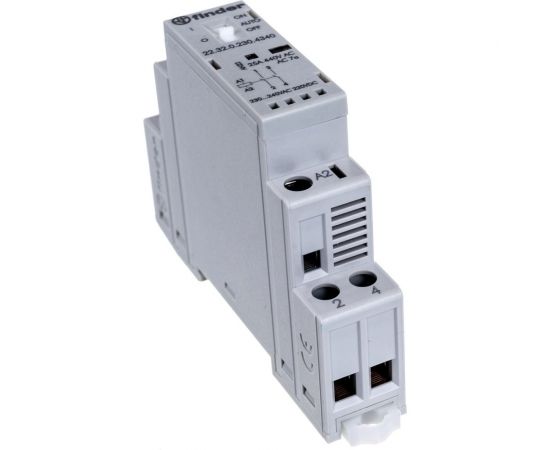 Модульный контактор Finder 2 no, переключ. авто-вкл-выкл + мех. инд. + светодиод контакты, 223202304340 – изображение 2