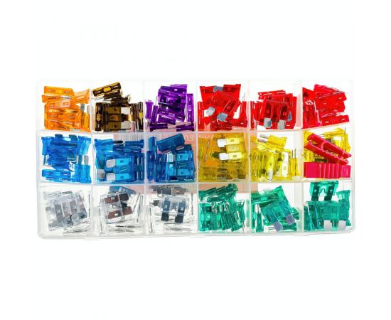 Предохранители Airline стандарт, в пластиковой коробке с экстрактором, 180 шт., 5-35 А AFU-S-P180 – изображение 3