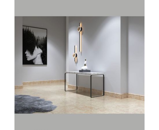 Напольный плинтус Decor-Dizayn ударопрочный, влагостойкий, юрский мрамор, 79х13х2400 мм 005-10 – изображение 3