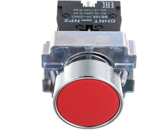 Кнопка управления CHINT NP2-BA42 без подсветки красн. 1НЗ IP40 574843 – изображение 3
