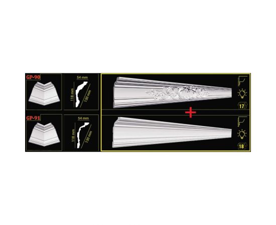 Плинтус Glanzepol GP-90 2 м 4607131657996 – изображение 4