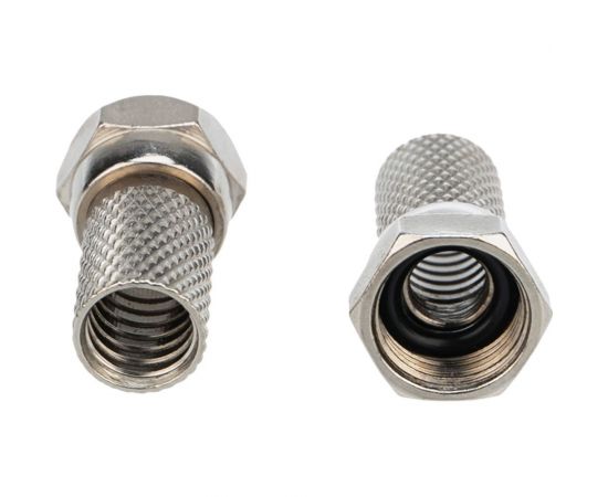 F-разъем PROCONNECT RG-6, SAT, с резиновым уплотнителем 100 шт 05-4005-4 – изображение 4