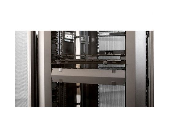 Кабельный организатор Hyperline CMF-1U-FPL106-MCOV-RAL9005 с крышкой, глубина 106 мм, 19"" 481518 – изображение 5