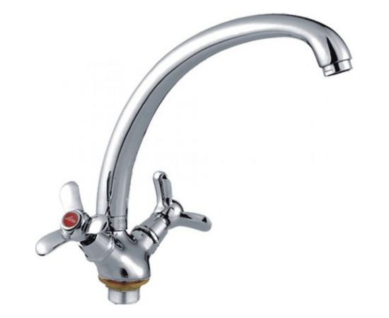 Смеситель для кухни LEDEME крест керамика L4212-2 806906 