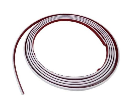 Гибкий самоклеящийся молдинг Центурион 8x3000 мм ПВХ Белый 83901 