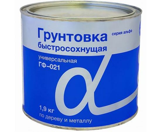Грунт KRAFOR Альфа ГФ-021 быстросохнущий серый 1,9 кг 6 41239 