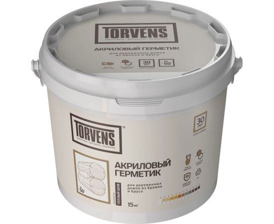Герметик для дерева Torvens светлая сосна, 10 л, 15 кг 00-00009988 