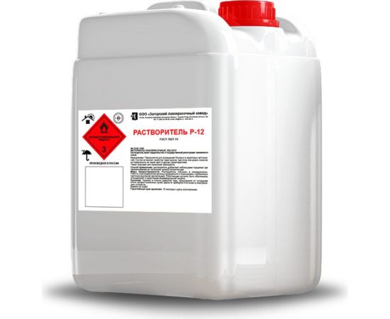 Растворитель ЗАГОРСКИЙ ЛАКОКРАСОЧНЫЙ ЗАВОД Р-12 5 л ZLK06409 