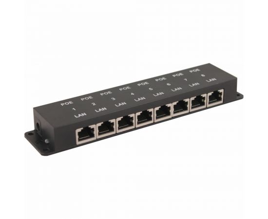 Пассивный PoE-инжектор OSNOVO Ethernet, PoE Midspan-8/P УТ-00013706 