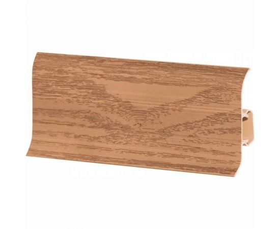 Напольный плинтус Центурион Lider 301 (62 мм; глянцевый; дуб светло-коричневый) 71404 