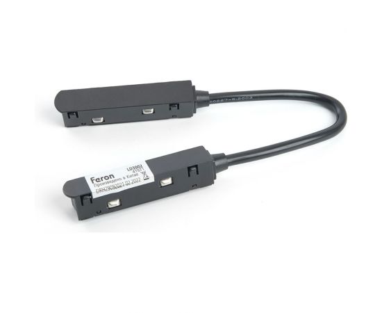 Соединитель-коннектор для низковольтного магнитного шинопровода FERON черный, LD3002 41971 