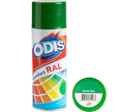 Краска-спрей ODIS standart RAL мятно-зеленый 6029ral 