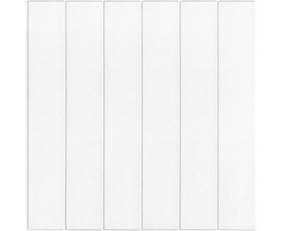 Самоклеящиеся 3D панели Центурион 700x700x4,5 мм Вагонка белая 78292 