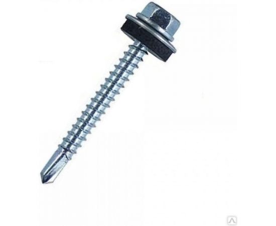 Кровельные саморезы ВИРТУОЗ 6,3х38 мм, цинк 100 шт 600-74379 