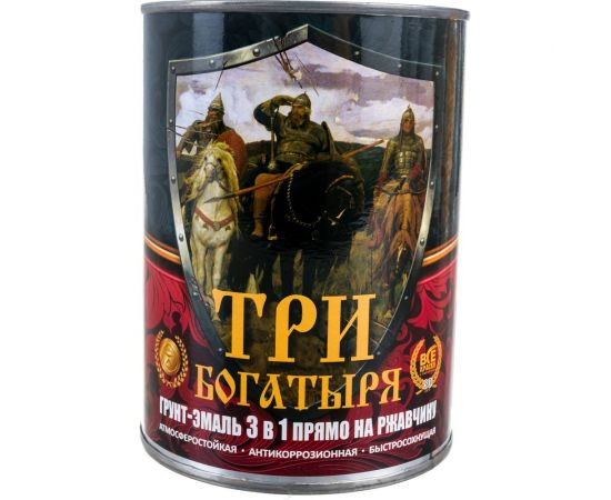 Грунт-эмаль 3 в 1 КраскаВо МЕТА-МБ ТРИ БОГАТЫРЯ (графитовый серый; RAL 7024; 0.9 кг) 4620105771375 