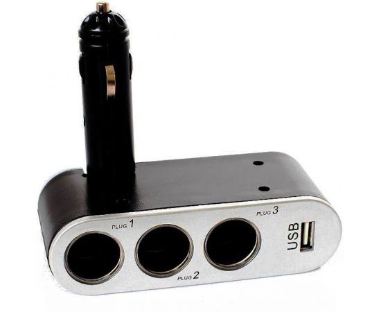 Разветвитель прикуривателя A2DM 041 3 выхода + USB, 12/24 В 160004 