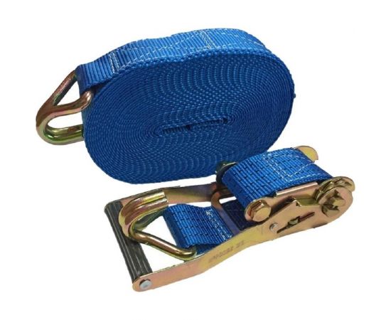 Стяжка крепления груза ДАЛИ-авто 2,5-5 тонн КРУГЛ. РУЧКА СИНИЙ DA-02269 