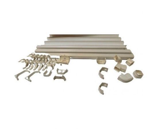 Комплект водосточной системы Murol (ПВХ; белый) U110 K1,5-L6H3W 