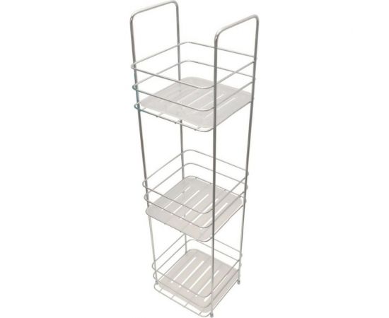Этажерка Аквалиния хром, 3-ая, с пластиковыми со вставками W4869 – изображение 2