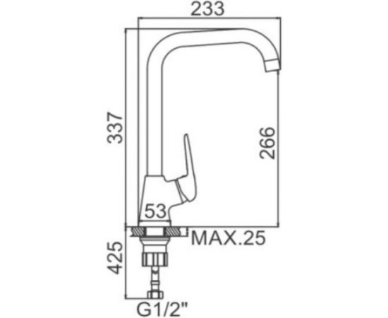 Смеситель для кухни LEDEME L4048C бронза 805847 – изображение 2