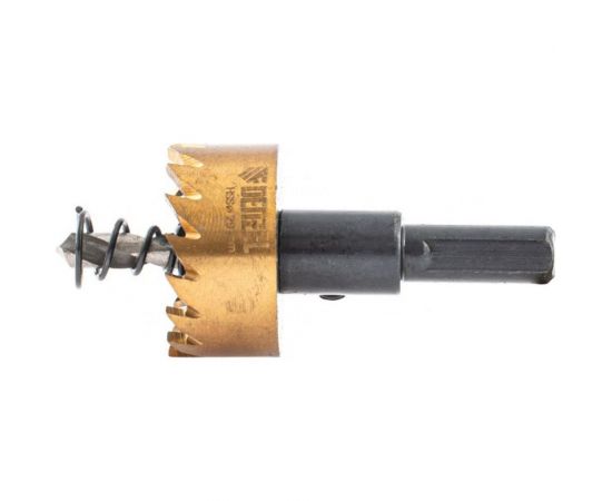 Коронка HSS с нитридтитановым покрытием по металлу 29 мм DENZEL 724107 – изображение 2