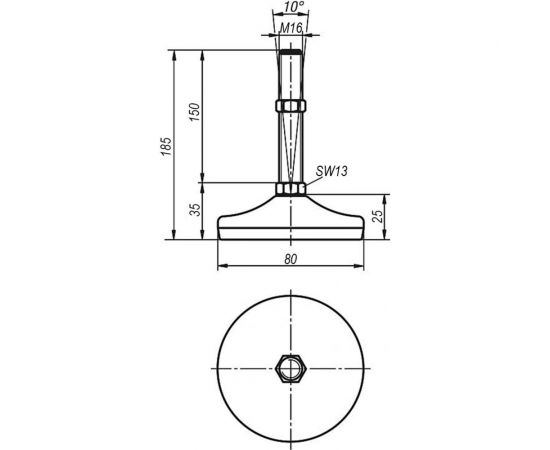 Опора KIPP K0739.1208016X150 – изображение 2