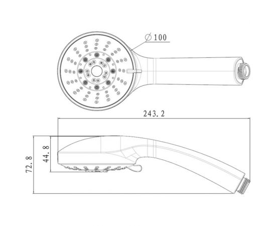 Душевая лейка Lemark 5-функциональная LM0135C – изображение 2