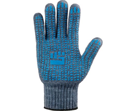 Плотные трикотажные перчатки Фабрика перчаток, с ПВХ, 7.5 класс, 6 нитей, серые, р.XL 6-75-ПЛ-СЕР-(XL) – изображение 2