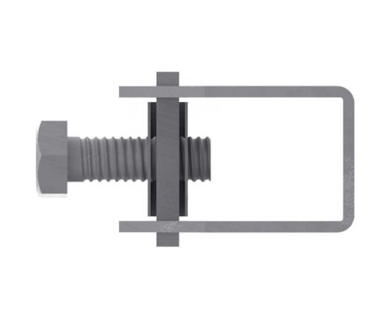 Скоба-держатель полосы с болтом DKC ND2312 – изображение 2