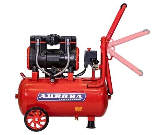 Компрессор Aurora PASSAT-25 BLACK тихий, без масла 24л, 249л/мин, 1.45кВт 31399 – изображение 3