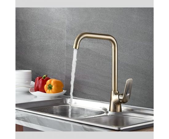 Смеситель для кухни LEDEME L4048C бронза 805847 – изображение 3