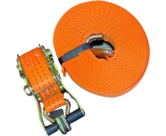 Стяжной ремень с крюками ТРАСТ 5 т, 5000 мм (50 мм) Россия 4687201914624 – изображение 3