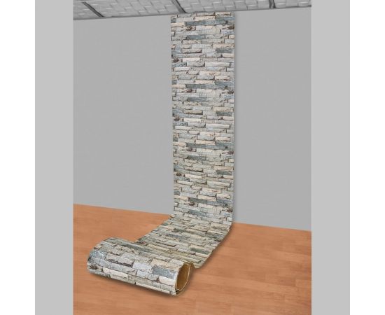 Мягкая самоклеящаяся 3D панель LAKO Камень кладка 11, 70x600 см LKD-16-05-FC16 – изображение 4