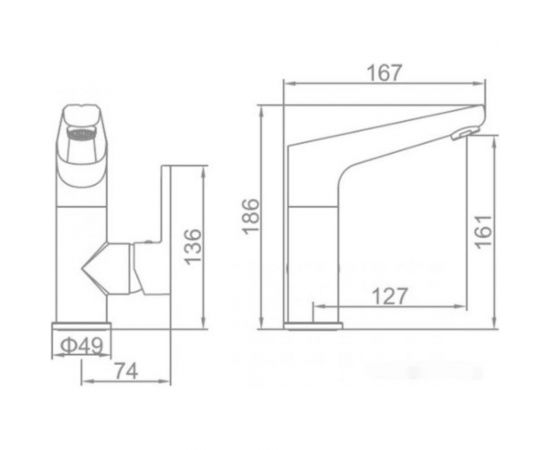 Смеситель для умывальника Ledeme L1066 – изображение 4