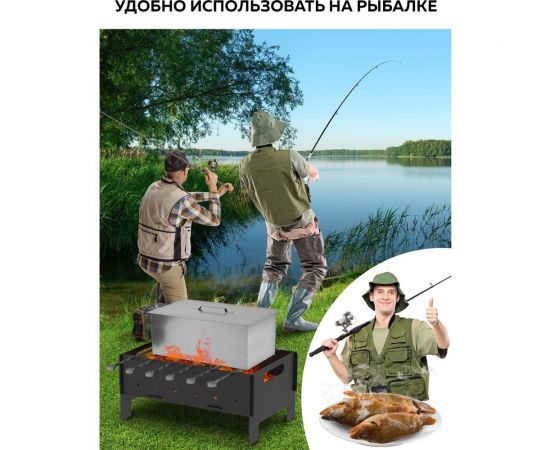 Трехъярусная коптильня GFGRIL GF-KP50003 – изображение 8