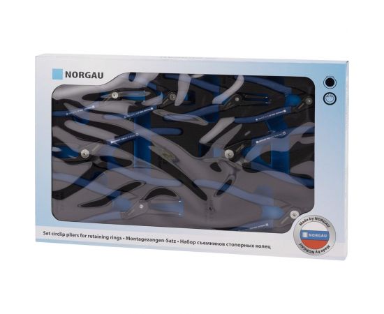 Набор съемников стопорных колец NORGAU 10-60мм,8 предметов, в ложементе 071508008 – изображение 9