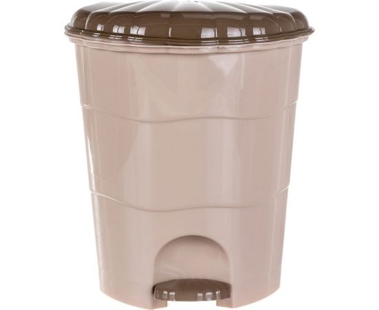 Ведро для мусора Violet с педалью, 18 л, латте-капучино 151820 