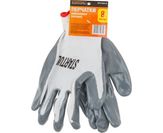 Нейлоновые перчатки с нитриловым покрытием STARTUL размер 9 ST7104-9 
