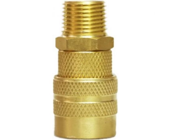 Быстроразъемное соединение D ISO 6150 B (рапид ""мама"" - наружная резьба 1/2""; латунь) TITAN LOCK TL4DFS-B 