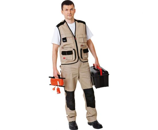 Брюки СПЕЦ АВАНГАРД бежевый/черный, р. 52-54/182-188 31031248-5254/5 