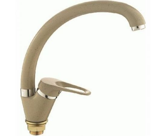 Смеситель для кухни LEDEME картридж диаметр 40 мм с гайкой, бежевый-матовый L5913K 89269 