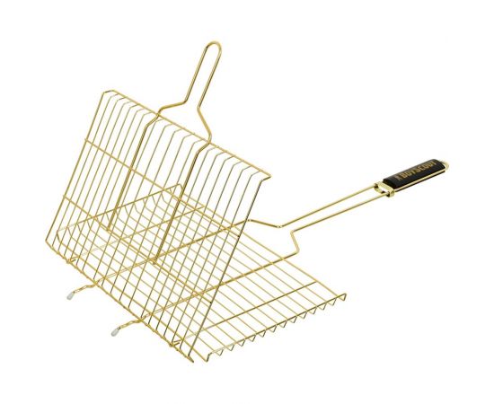 Решётка-гриль для стейков BOYSCOUT gold, 70(+5)х45х27х2 см 61902 
