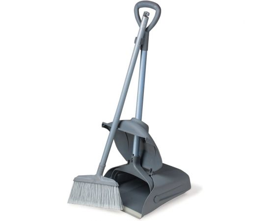 Закрывающийся совок для мусора+щетка ЛАЙМА PROFESSIONAL на рукоятках 94 см 601508 