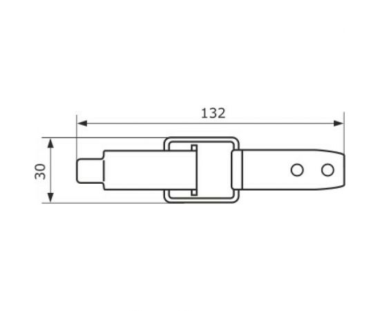 Накидной замок Домарт цинк 171091 – изображение 2