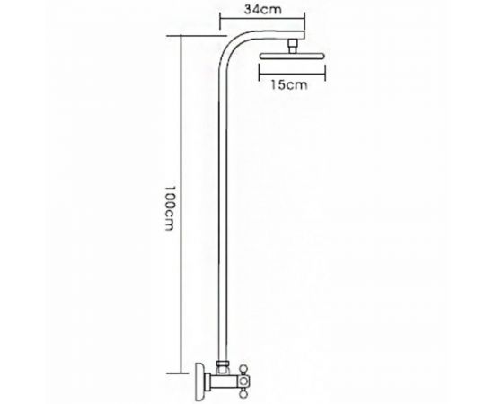 Душевая система LEDEME с тропическим душем, керамика L2394 97906 – изображение 2